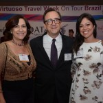 Esther Rapoport, da One&Only Resorts, Ricardo Rodrigues Alves e Gisela Nicotera, da Ama Waterways