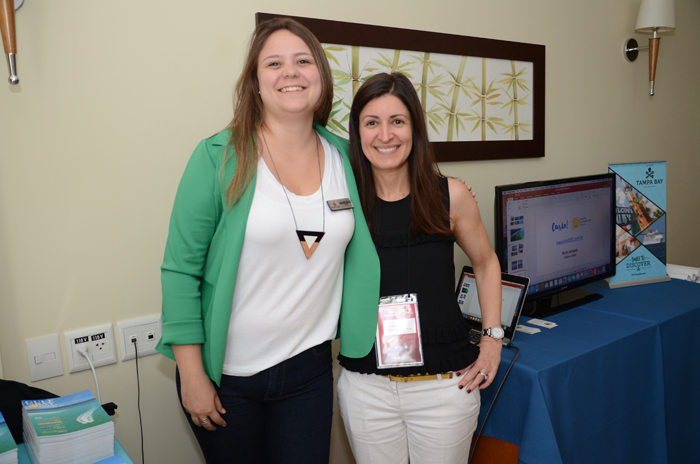 St Pete, Clearwater e Tampa são destinos tendência em Encontro Ancoradouro 1 Gabriele Lopes, de Tampa Bay, e Andrea Gabel, de St. Pete Clearwater foram as apresentadoras da capacitação.