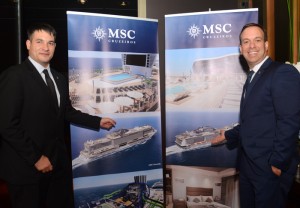Ignacio Palacios Hidalgo e Adrian Ursilli, diretor Comercial e de Revenue, e diretor geral da MSC no Brasil