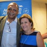 Jean Paul Gonzez, da Lilas Turismo eMaria Angela Carvalho, da Happy Tour Jean Paul Gonzez, da Lilas Turismo eMaria Angela Carvalho, da Happy Tour