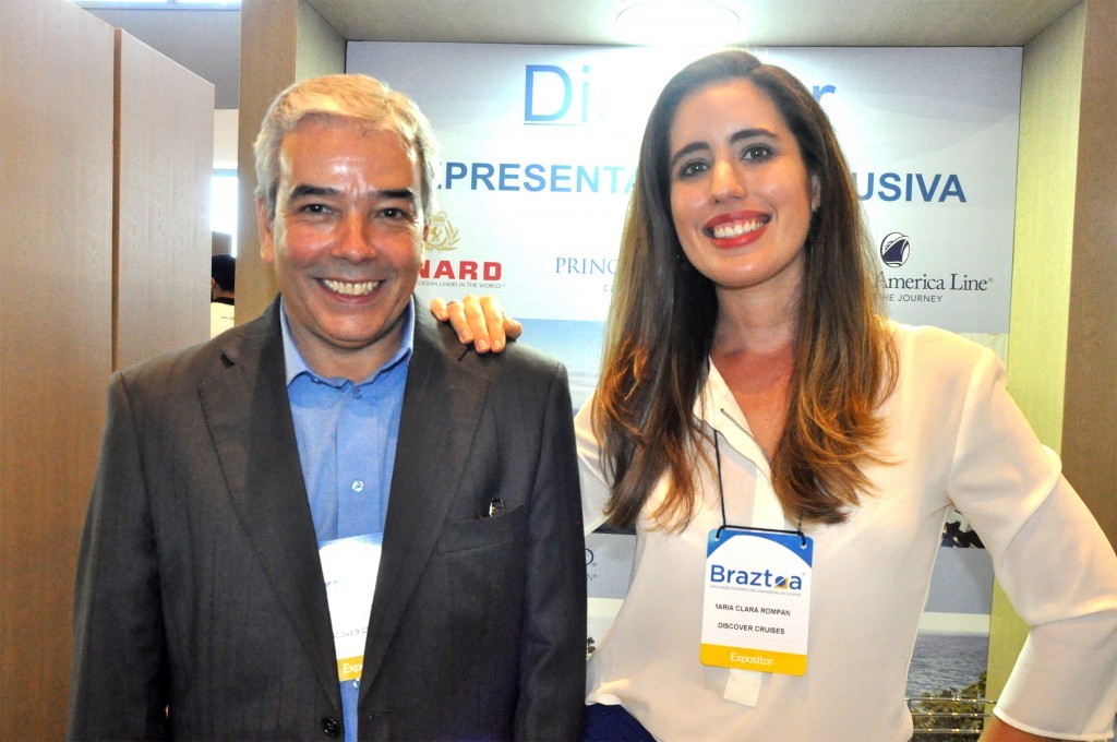 José Pereira e Maria Clara Rompani, da Discover Cruises