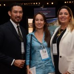 Leonel Reyes, da Unico Hotel, Ana Cucci, da Travel Week SP, e Carla Cecchele, da Unico Hotel