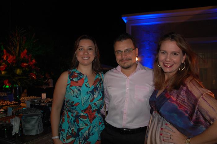Luciene Xavier, Alexandre Kill e Laís Boeker, da Iberostar