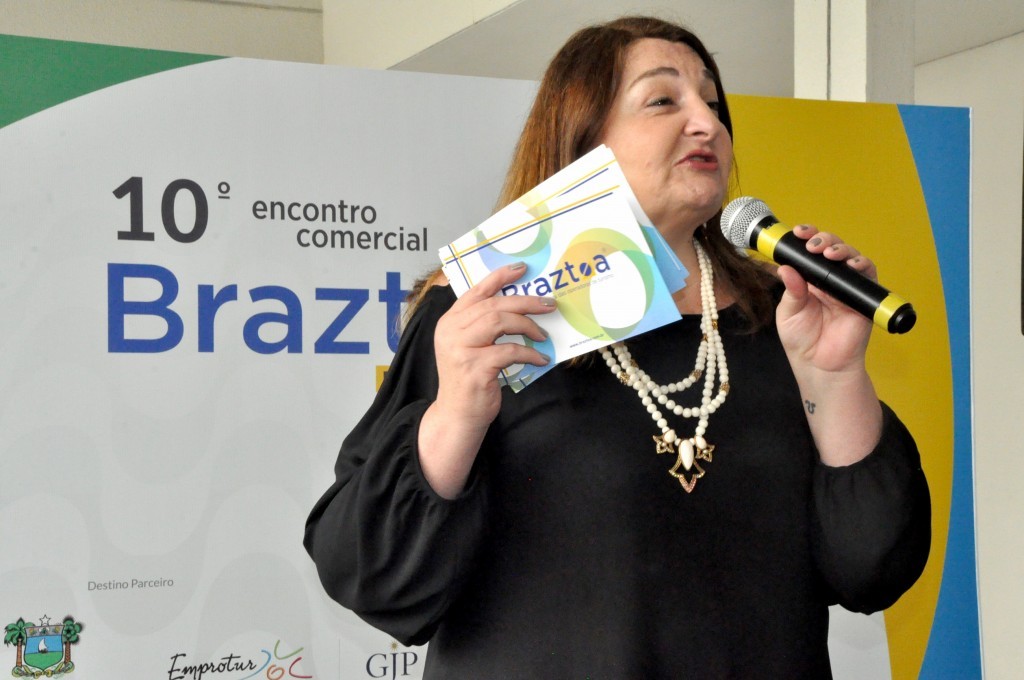 Magda Nassar, presidente da Braztoa, na abertura do 10° ECB RJ
