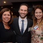 Marta Arnoso, da Atlanta Tour, Marco Ferrer, da Oceania Cruises, e Larissa Souza, da Atlanta Tour