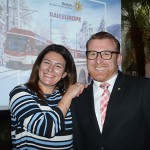 María Corinaldesi, da Rail Europe e Andy Nef, da Swiss Travel System