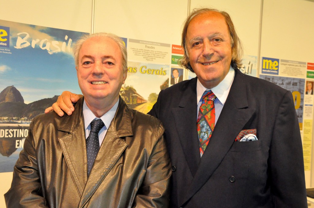 Nilo Sergio Felix, secretário de Turismo do RJ, com Michel Tuma Ness, da Fenactur