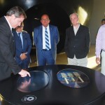O ministro grava sua passagem pelo museu O ministro grava sua passagem pelo museu
