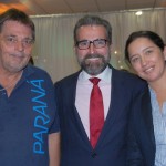 Orley Oliveira, da Prefeitura de Morretes, Pedro Marotta, consul da Argentina em Curitiba, e Valéria Martinez, da Argentina