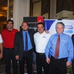 Os diretores da Transmundi com representantes da Emirates e GTA
