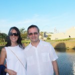 Renata Rigui, diretora comercial com Luigi Rotunno, proprietário do La Torre