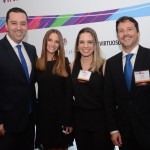 Renato Hagopian, diretor da Qatar, Sheila Gersther, Carolina Tavares, e Guy Tible, da Qatar Airways