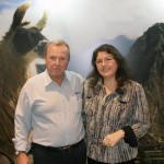 Robson Laranjeira, da Françatur, com Milagros Ochoa Robson Laranjeira, da Françatur, com Milagros Ochoa