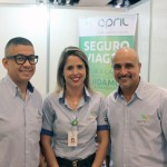Rogério Amaro, Juliana Pinto e Carlos Silva da April