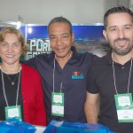 Sandra Alecrim, Arthur Marques e Julio Gimenes, de Porto de Galinhas