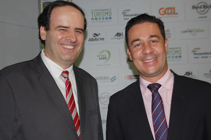Mabu Curitiba Business receberá 1ª "Confraria de Turismo do Paraná" Silvio Rossi e Douglas Meneses, do Mabu Hotéis & Resorts