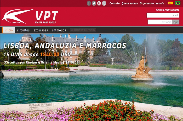 Domi Costa integra equipe da VPT Tours 1 Portal da nova empresa de Domi Costa tem versão em português o que deve facilitar as vendas para o país