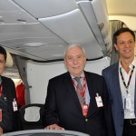 Valci Souza, Yan Gillespie da Avianca com Bruno Giovani, do RIOgaleão