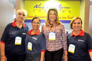 Venus Poça, Monica Castro, Viviane Fernandes e Maria Luiza, da Nice Via Apia