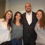 Vilma Gomes, Mariana Carvas e Isabela Santana, da Kontik Franstur, com Eduardo Cordeiro, da Collection