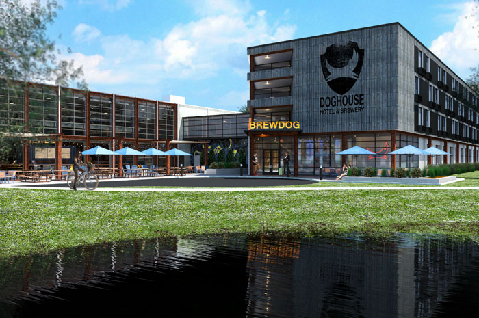 Hotel-cervejaria abrirá filial nos EUA e terá frigobar até na ducha Hotel Brewdog de cerveja