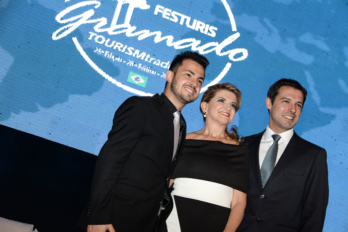 Marcus Rossi, Marta Rossi e Eduardo Zorzanello, diretores do Festuris