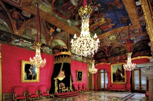 La Salle du Trône du Palais Princier . Sélection de photographie pour le site web palais.mc.