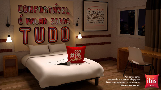 Ibis faz ação com cama na Avenida Paulista para promover conversas públicas unnamed