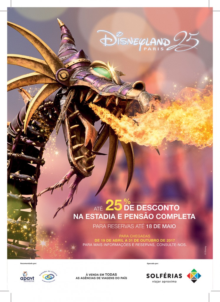 Disney Paris completa 25 anos e retoma "Verão Mágico" de descontos Solférias e Disneyland Paris