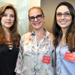 Andréia Repsold, do Lide, Sonia Chami, do Hotel Sol Ipanema, e Milena Palumbo, da GL Events