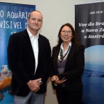 Craig Bavinton, com Andrea Tamashiro, da Air New Zealand