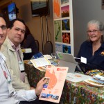Fernando Sorrentino e Guilherme Campos, da Flot Viagens, e Joana Burnet, da Visit OZ