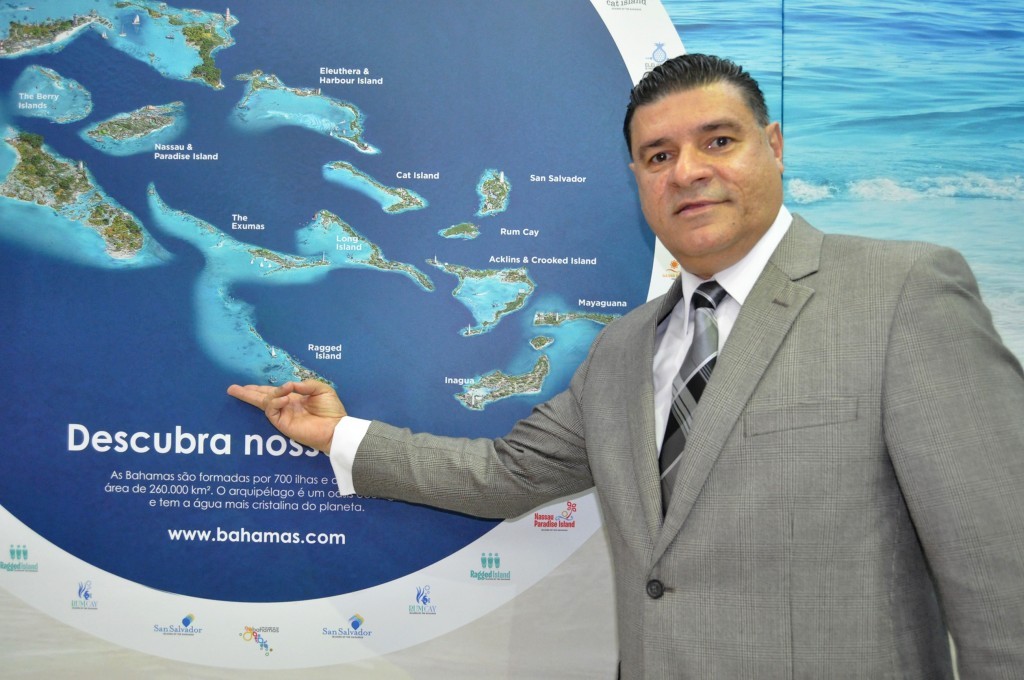 Após a crise, Bahamas prevê crescimento de turistas brasileiros em 2017 Giovanni Grant, do Escritório de Turismo de Bahamas
