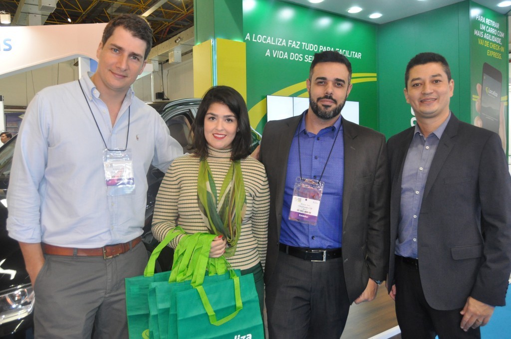 Após investir R$ 10 milhões em tecnologia, Localiza apresenta novidades na WTM-LA 1 Gustavo Gomes, Rafaela Pinheiro, Diogo Assis e Ricardo Iamauti, da Localiza