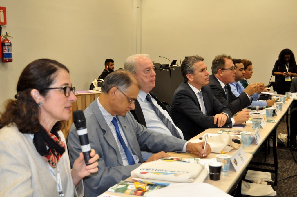 Sebrae nega aporte de R$ 400 mi para criação de nova Embratur: "não fazemos promoção turística" Heloisa Menezes, do Sebrae, ao lado de Neusvaldo Ferreira, Nilo Félix, Felipe Carreras, Vinicius Lummertz, Jayme Recena e Tete Bezerra