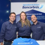 Junior Lins, Rosilene Santana e Christian Soliva, do Bancorbrás