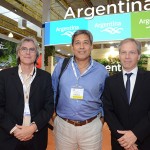 Leopoldo Tiberi, do Instituto Nacional de Promoçao Turistica - Argentina, Jaime Rios, e Diego Piquin, do Instituto Nacional de Promoçao Turistica - Argentina