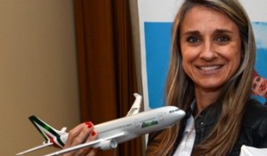 Luciana Alcini se despede da Alitalia após mais de 20 anos