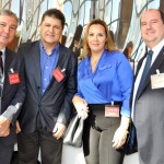 Luiz Antonio Campos, da Promotional Travel, Valci Souza, da Avianca, Eliane Valle, da secretaria de Esportes, e Hamilton Vasconcellos, presidente da Comissão de Turismo da OAB