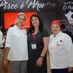 Marcela Tizo e Maria Cecilia, do Restaurante La Mar, com Milagros Ochoa, da Promperu