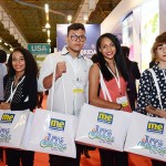 Mariana Monteiro, Matheus Paes, Isabel Viana e Paloma Girolamo, da ETEC