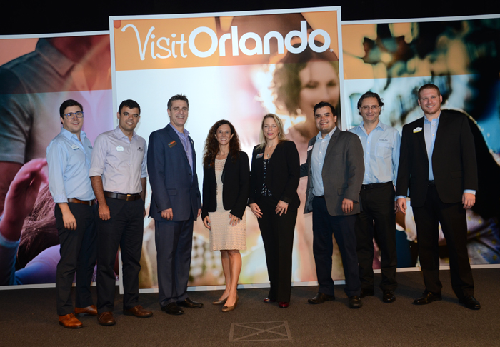 Martim Diniz, do SeaWorld, Renato Gonçalves, da Universal, Patrick Yvars, Jane Terra, Danielle Hollande e Andre Almeida, do Visit Orlando, Mauricio Alexandre e Felipe Timerman, do SeaWorld Martim Diniz, do SeaWorld, Renato Gonçalves, da Universal, Patrick Yvars, Jane Terra, Danielle Hollande e Andre Almeida, do Visit Orlando, Mauricio Alexandre e Felipe Timerman, do SeaWorld