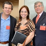 Maurício Werner, da Riotur, Thereza Jansen, da ABIH-RJ, e Albano Alves, da CNTur