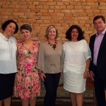 Melissa Basílio ao lado da representante do trade, Ana Flávia Medina, da executiva de vendas da Copa Airlines, Cristiane Cortizo, da representante do Visit USA, Jussara Haddad e de Luis Moura Jr. Melissa Basílio ao lado da representante do trade, Ana Flávia Medina, da executiva de vendas da Copa Airlines, Cristiane Cortizo, da representante do Visit USA, Jussara Haddad e de Luis Moura Jr.