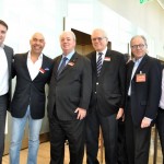 Pedro Guimarães, subsecretário de Esportes, Marcelo Alves, da Riotur, Nilo Félix, secretário de Turismo do RJ, Paulo Senise, da Turisrio, Carlos Hue, da LSH Barra, e Paulo Michel, do Othon