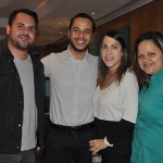 Ricardo Amaral e Rafael Andreoli, da CVC com Alice Barbosa e Lisa Miranda, da Trend