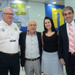 Roy Taylor, do M&E, Sebastião Pereira, Juliana Assumpção, e Fernando Santos, da Aviesp
