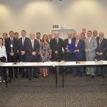 Todos os secretários durante a reunião Todos os secretários durante a reunião