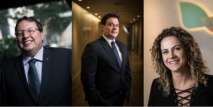 April Brasil anuncia novos diretores; confira 1 João Lopes, Luiz Gustavo da Costa e Taís Mahalem, da April