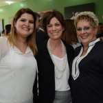 Elisabete Sorrentino, do SPCVB, entre, Sumara e Leila Lorusso, da Nin Hao Elisabete Sorrentino, do SPCVB, entre, Sumara e Leila Lorusso, da Nin Hao